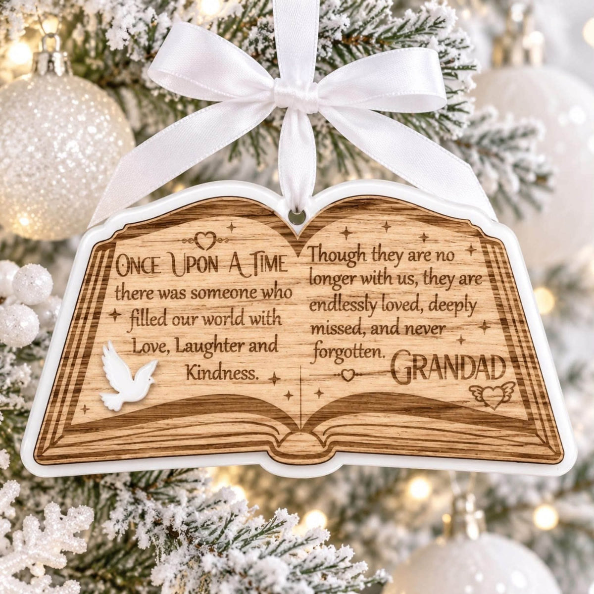ONCE UPON A TIME HANGING MEMOIRAL DEORATION