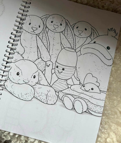 Personalised Cuddly Teddy Bear Colouring Book