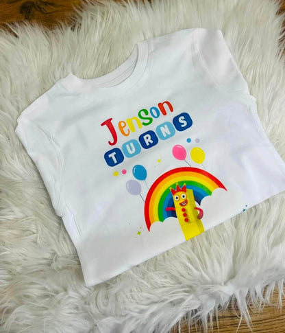 Personalised Number Blocks Birthday Tshirt