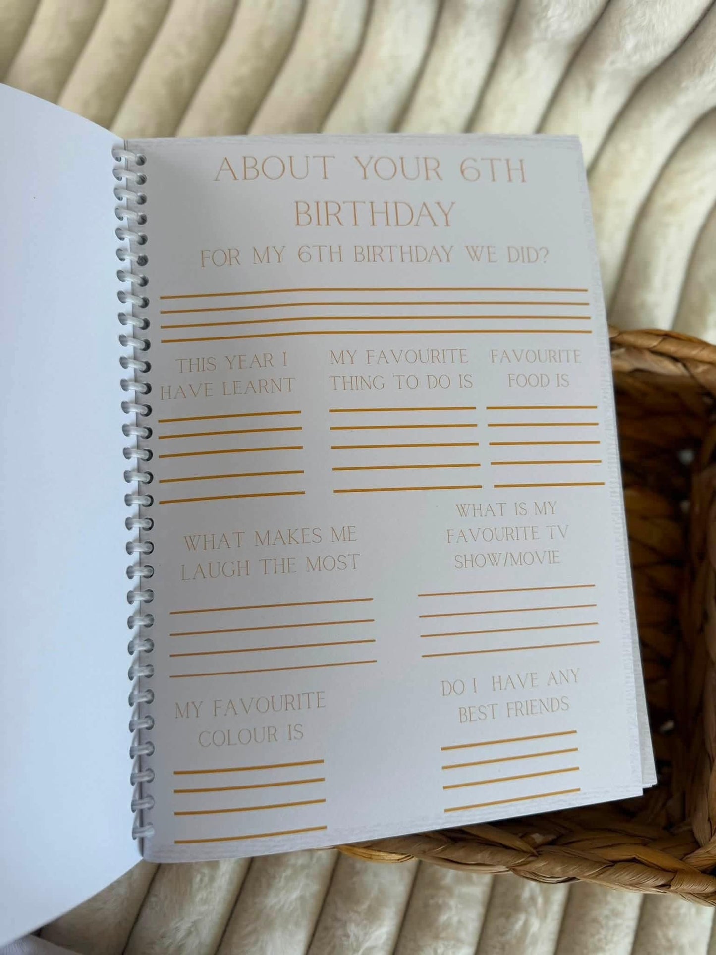 personalised birthday journal