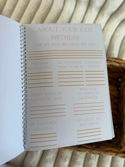 personalised birthday journal