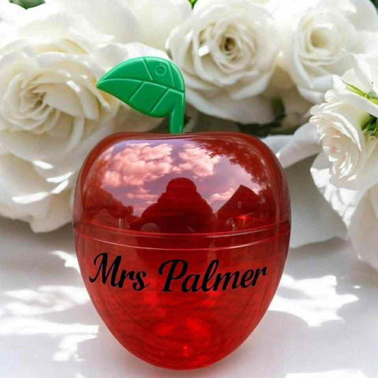 Personalised Apple teacher sweet pots