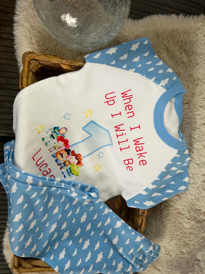 Boy/girl story theme birthday pjs( other pjs available)