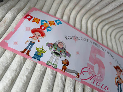 PINK  CLOUD THEME GIRL  STORY PERSONALISED BANNER
