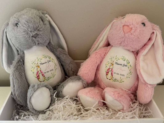 Personalised floral flower girl teddys