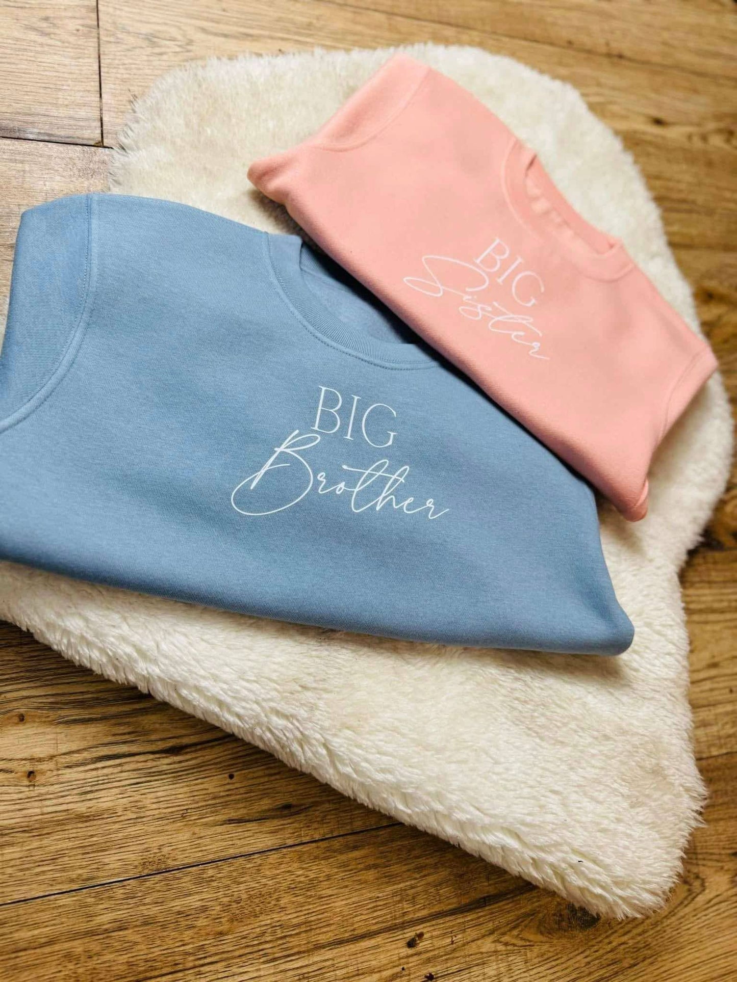 Personalised big brother/big sister sweatshirts