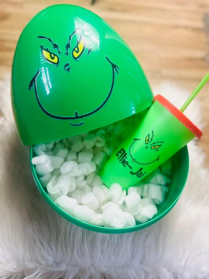 Personalised mean one extra large egg and cold cup