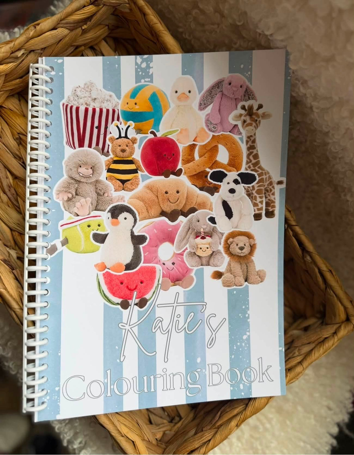 Personalised Cuddly Teddy Bear Colouring Book