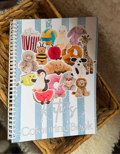 Personalised Cuddly Teddy Bear Colouring Book