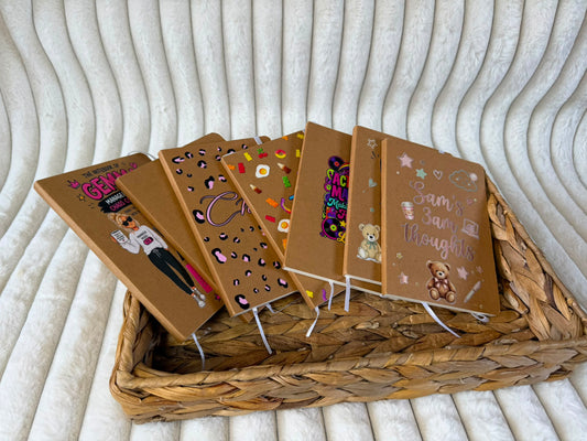 Custom design A6 notebooks