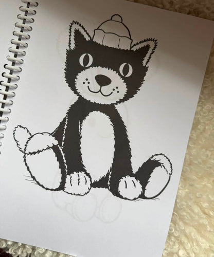 Personalised Cuddly Teddy Bear Colouring Book