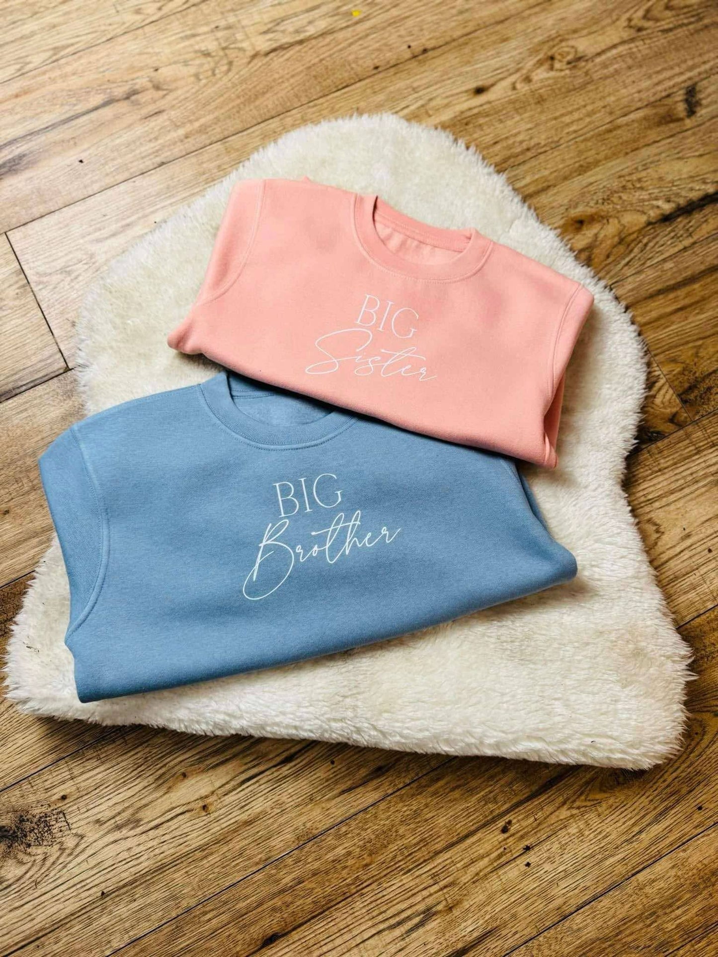 Personalised big brother/big sister sweatshirts