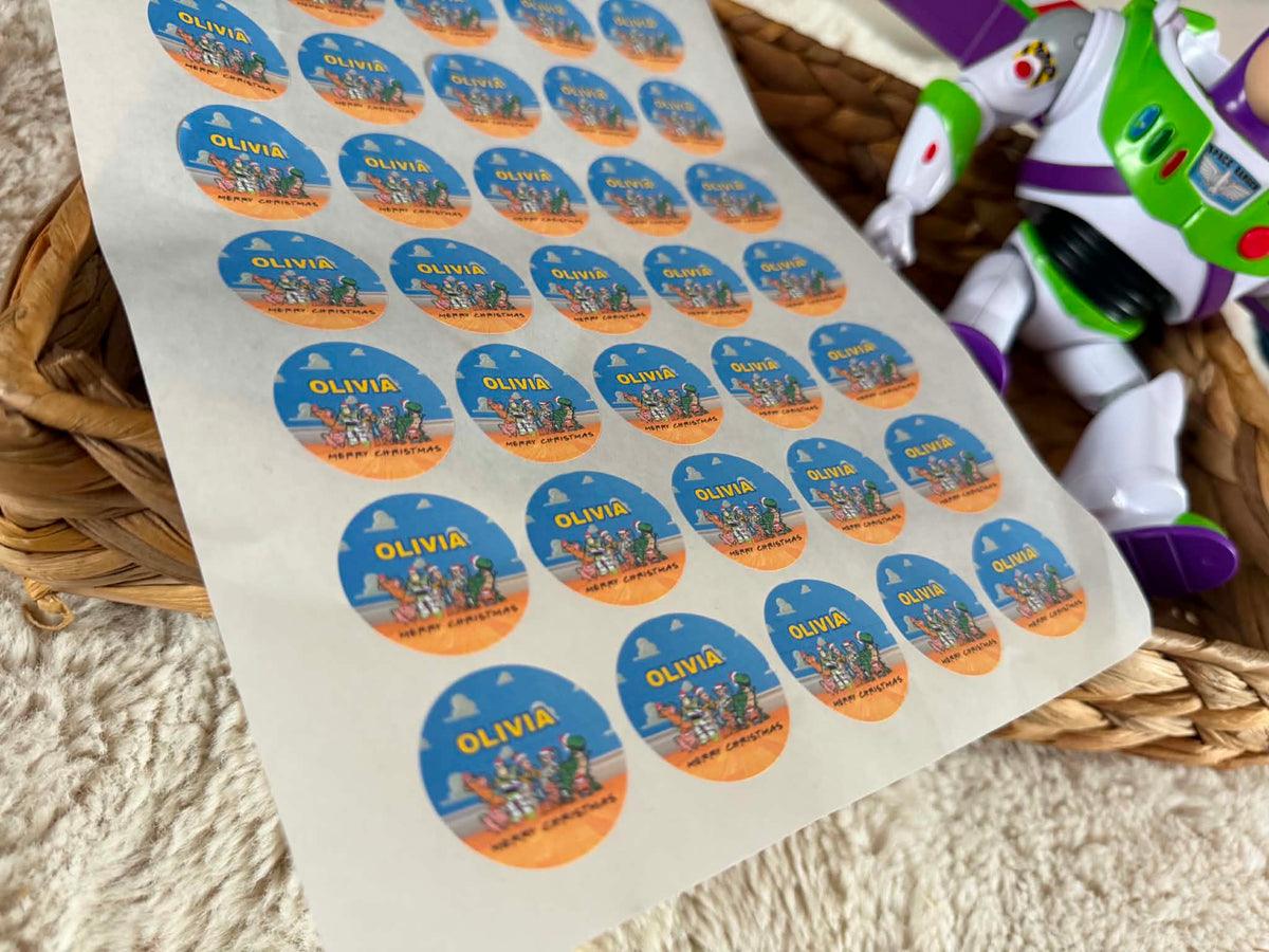 Personalised boy/girl story labels