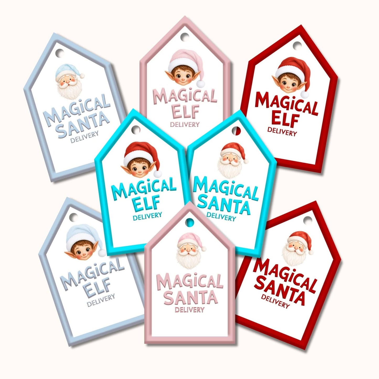 Magical personalised Christmas tags