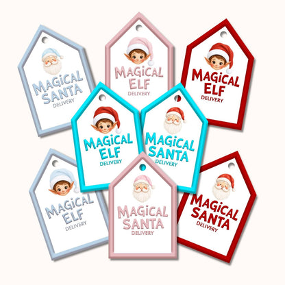 Magical personalised Christmas tags