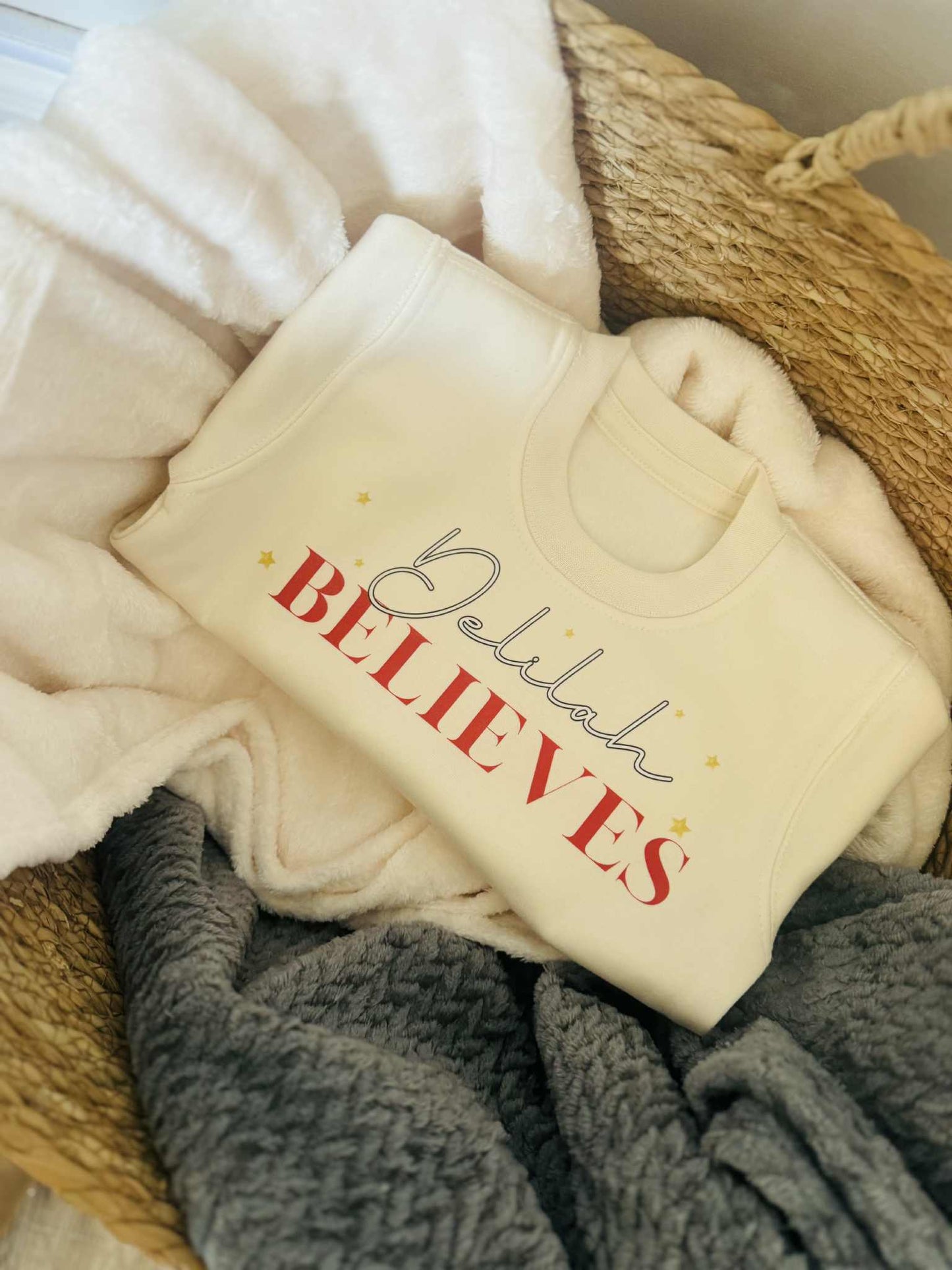 PERSONALISED BELIEVES SWEATSHIRT
