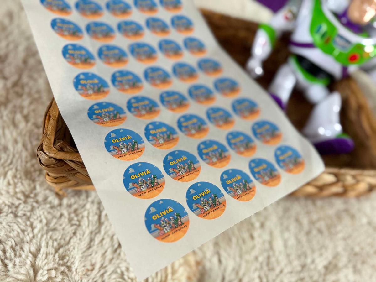 Personalised boy/girl story labels