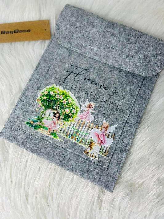 WOODLAND FAIRY PERSONALISED REDBOOK FOLDER