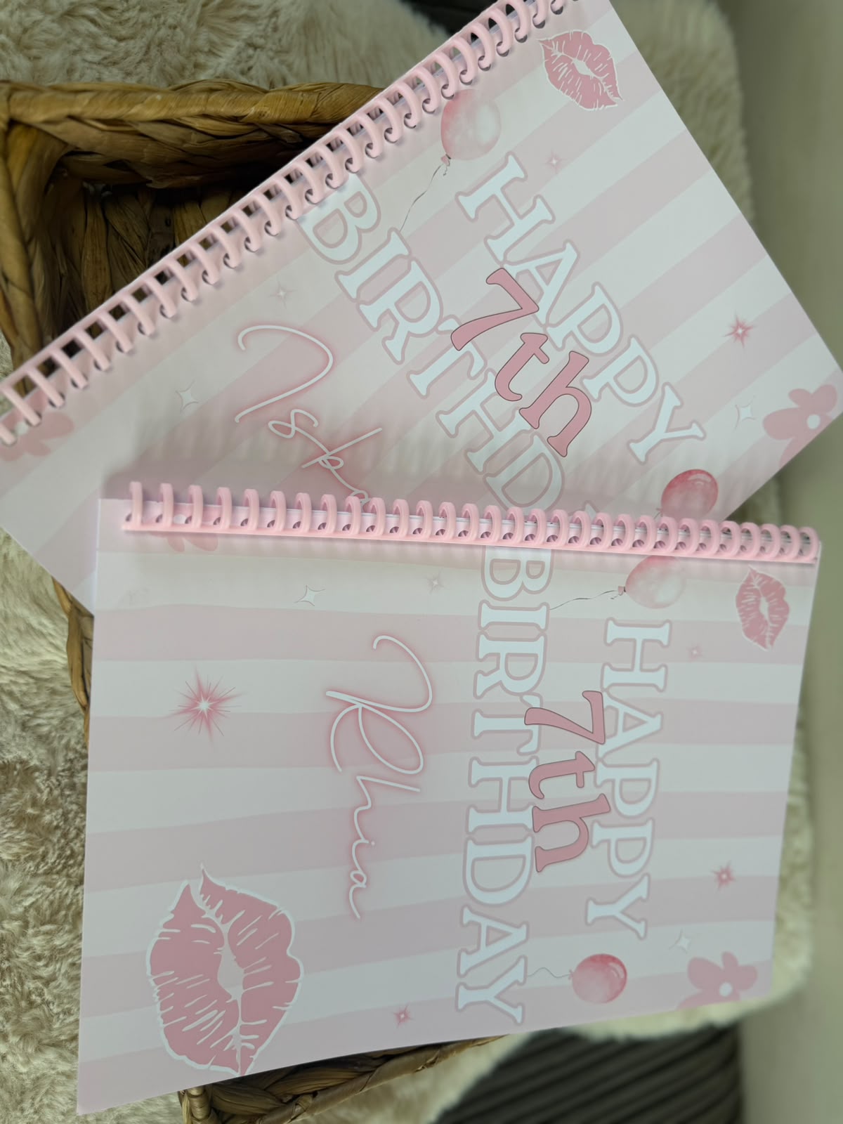 PERSONALISED PINK THEME BIRTHDAY COLOURING BOOK