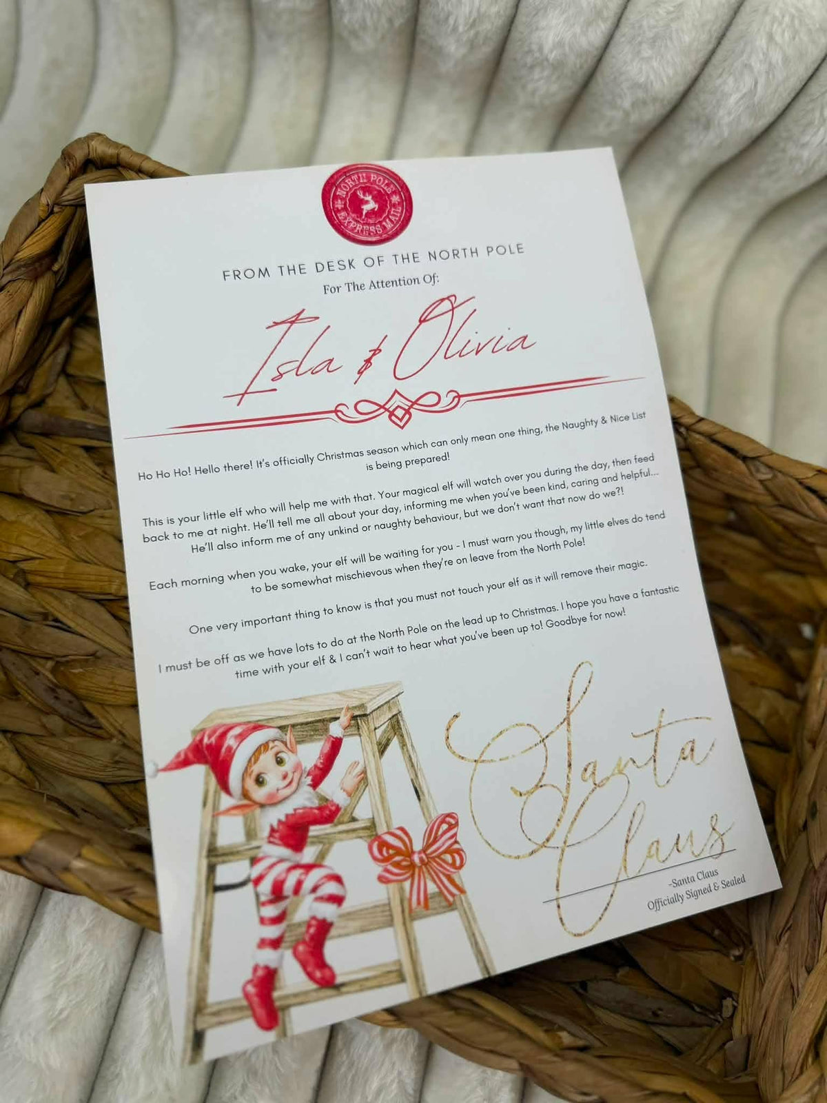 From the desk of the North Pole elf arrival