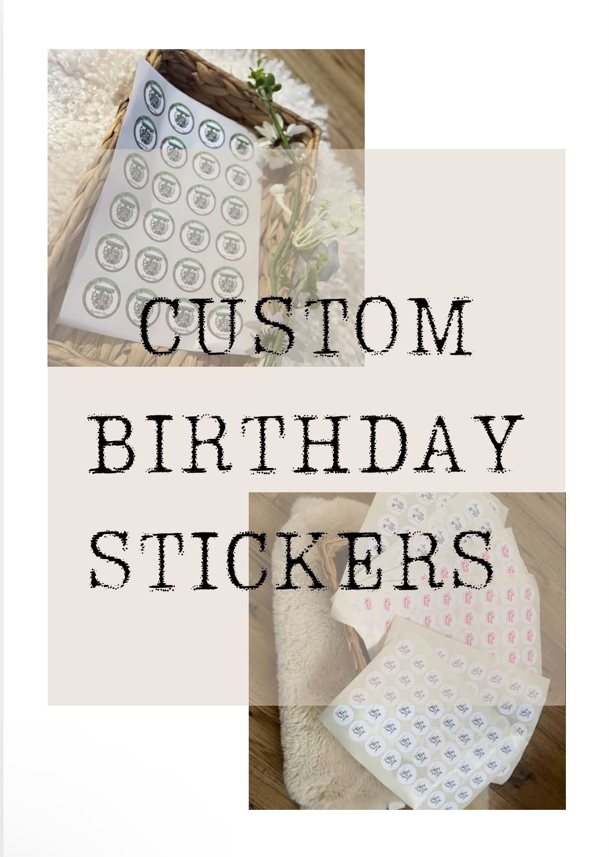 Custom design circle stickers