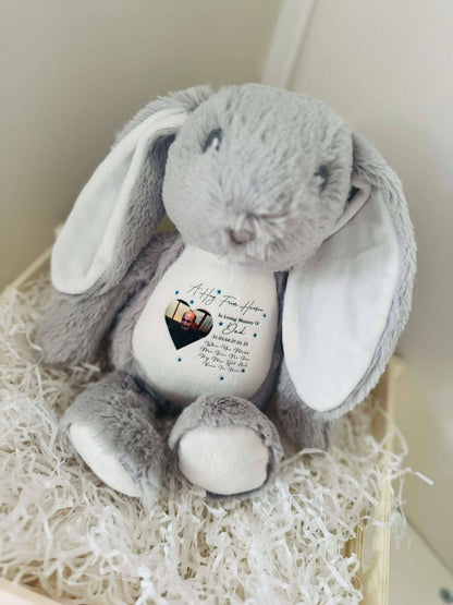 Memorial personalised photo teddy bear
