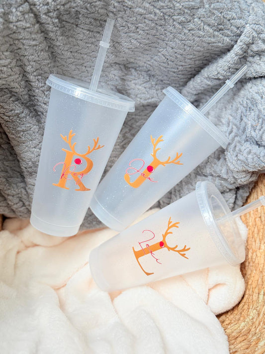 PERSONALISED DEER THEME COLD CUP