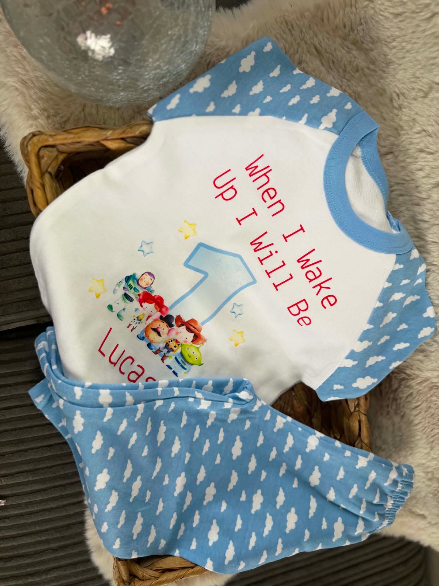 Boy/girl story theme birthday pjs( other pjs available)