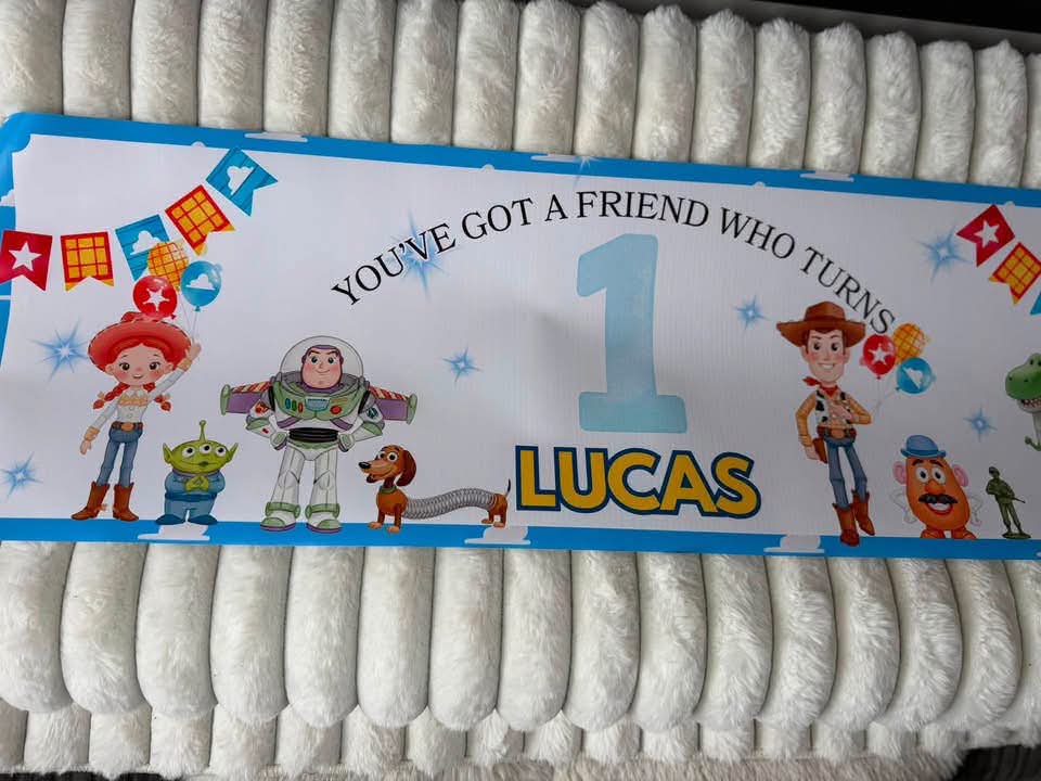 BLUE CLOUD THEME BOY STORY PERSONALSIED  BANNER