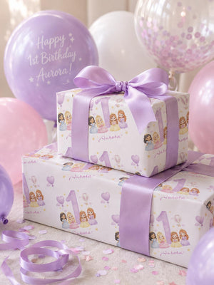 PERSONALISED PRINCESS WRAPPING PAPER
