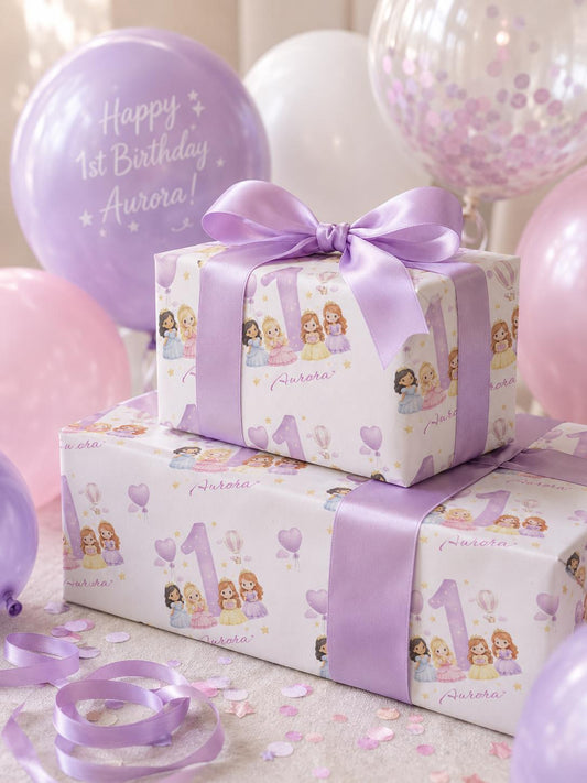 PERSONALISED PRINCESS WRAPPING PAPER