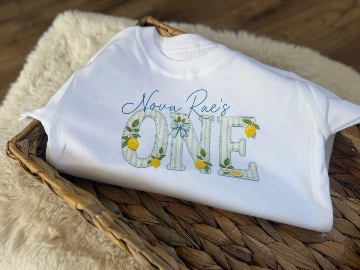 Lemon theme birthday T-shirt
