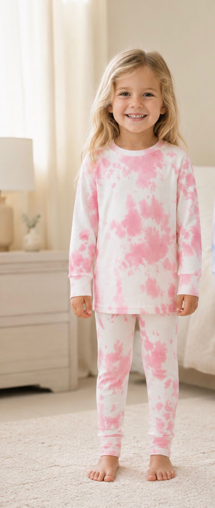 Personalised pink tie dye loungeset