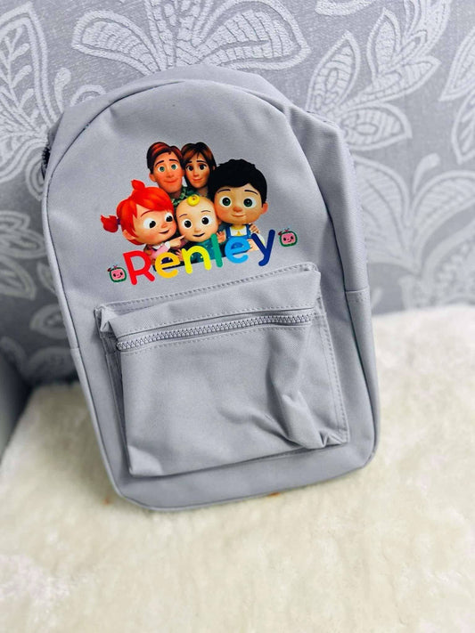 Personalised cocomelon backpack